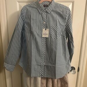 UNTUCKit Kids Blue Gingham Button Down Shirt